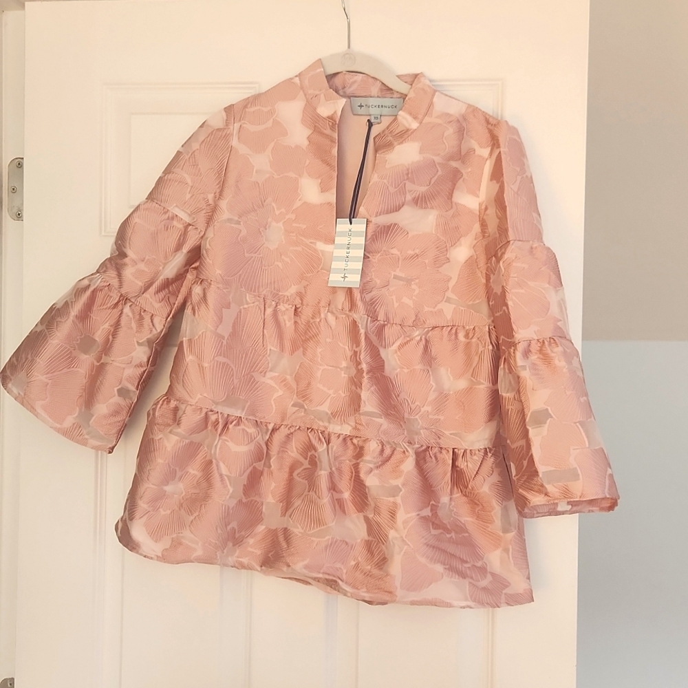Tuckernuck Jaquered Edith  Blouse